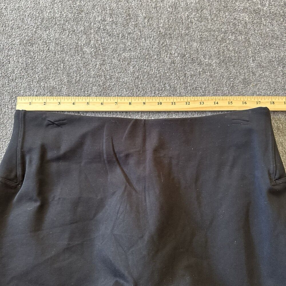 Spanx Perfect Front Slit Skinny Pants Women Sz 2X 20584R Black Smoothing Stretch - Picture 8 of 10